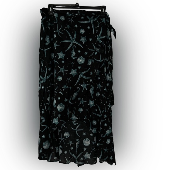 NWT Aguabendita X Target Deep Sea Print Wrap Skirt - Sz. XXL - Picture 5 of 7